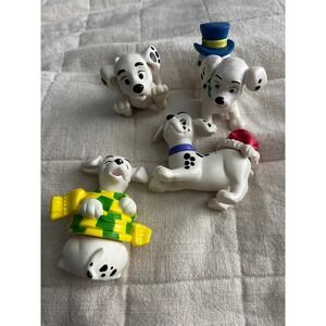 Disney 101 Dalmatians Mini Figurines Lot Cruella De Vil Inspired Christmas